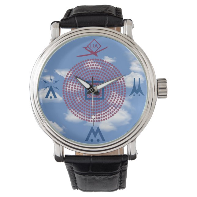 Aeronautical Symbols Chart Drone Pilot  Watch (Front)