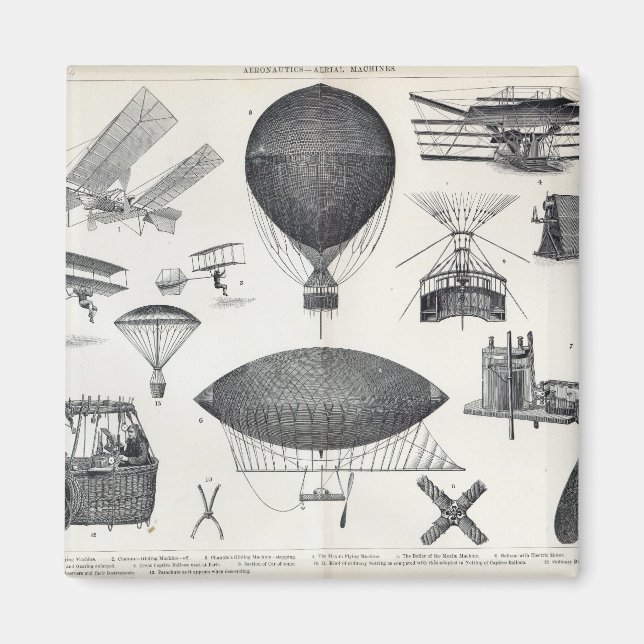 Aeronautics - Aerial Machines Magnet (Front)