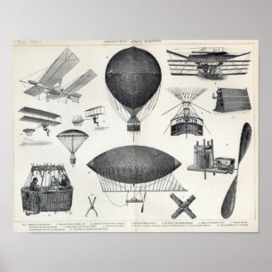 Aeronautics - Aerial Machines Poster