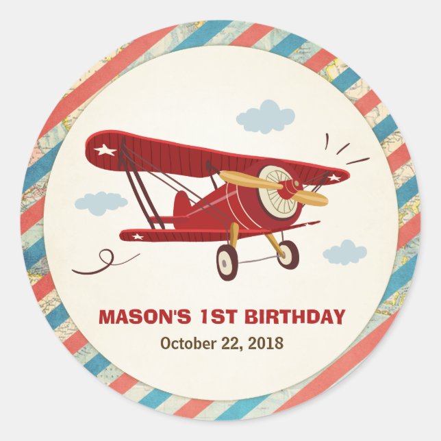 Aéronef Anniversaire de la balise Sticker Aventure (Devant)