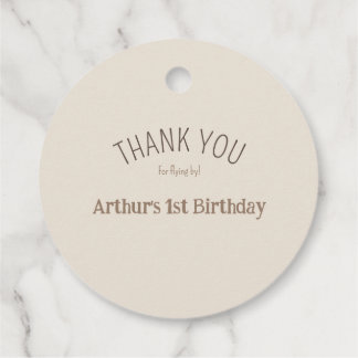Aéronef Anniversaire Fête Étiquettes Faveur
