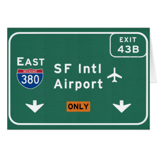 Aéroport I-380 E de San Francisco CA SFO d'un ét