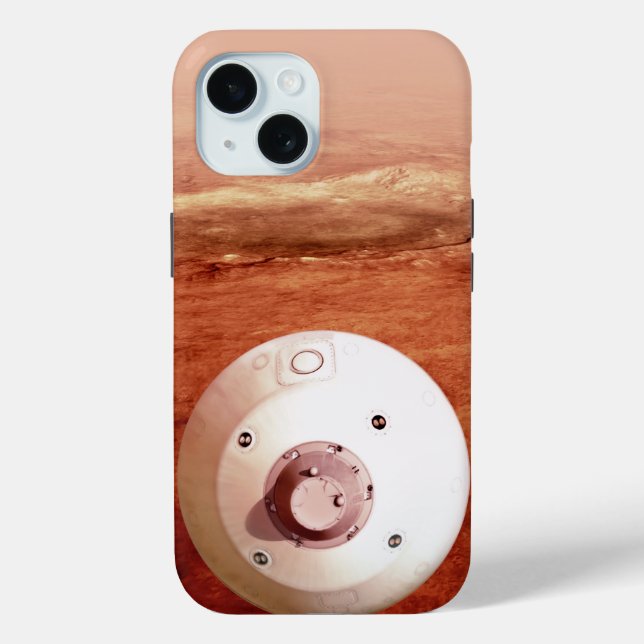 Aeroshell With Perseverance Rover Descent To Mars Case-Mate iPhone Case (Back)