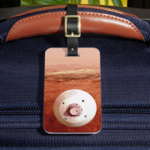 Aeroshell With Perseverance Rover Descent To Mars Luggage Tag