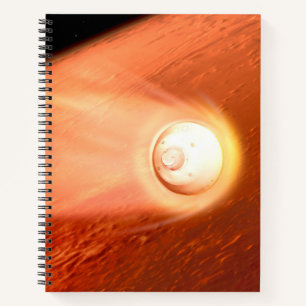 Aeroshell With Perseverance Rover Descent To Mars Notebook