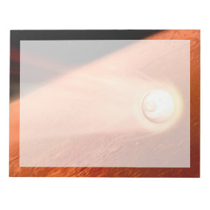 Aeroshell With Perseverance Rover Descent To Mars Notepad