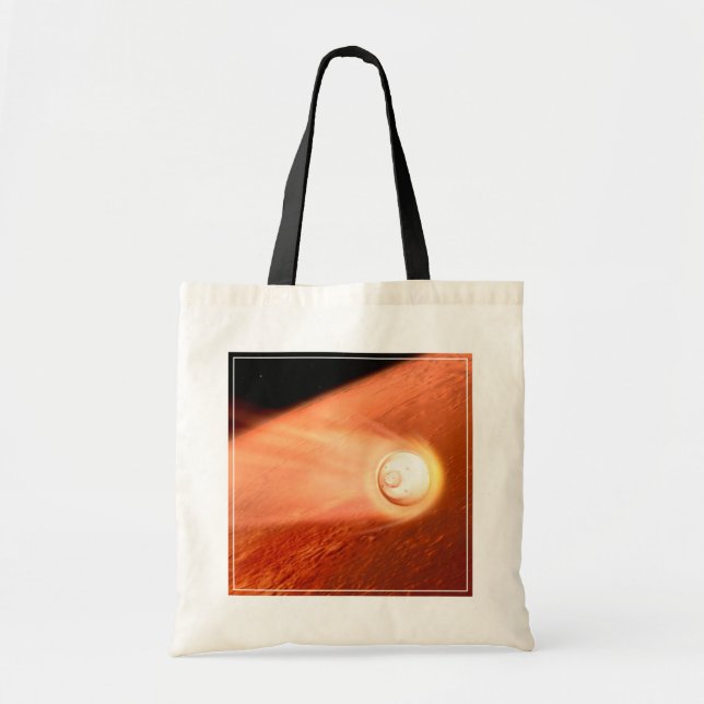 Aeroshell With Perseverance Rover Descent To Mars Tote Bag (Front)