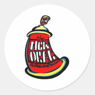 Aerosol New Skateboard Design  Classic Round Sticker