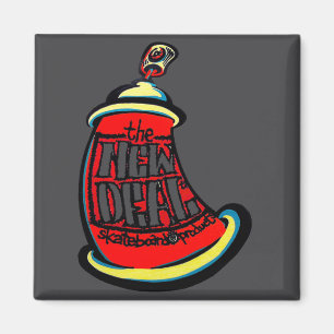 Aerosol New Skateboard Design  Magnet
