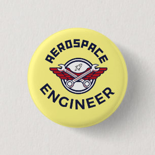 Aerospace Engineer 1 Inch Round Button