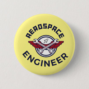 Aerospace Engineer 2 Inch Round Button