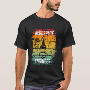 Aerospace Engineer Aeronautics Aerospace Funny Cat T-Shirt