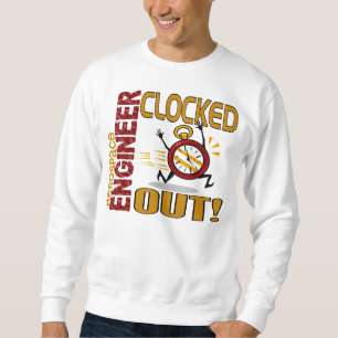 Aerospace Engineer Clocked Out Sweatshirt