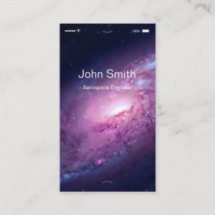 Aerospace Engineer - Customizable Flat UI Style Business Card