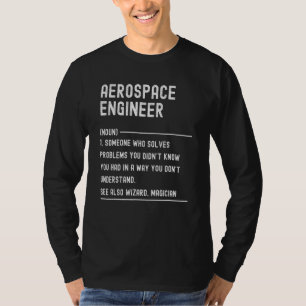 Aerospace Engineer Definition Job Title T-Shirt
