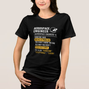 Aerospace Engineer Definition T-Shirt Tri-Blend Shirt