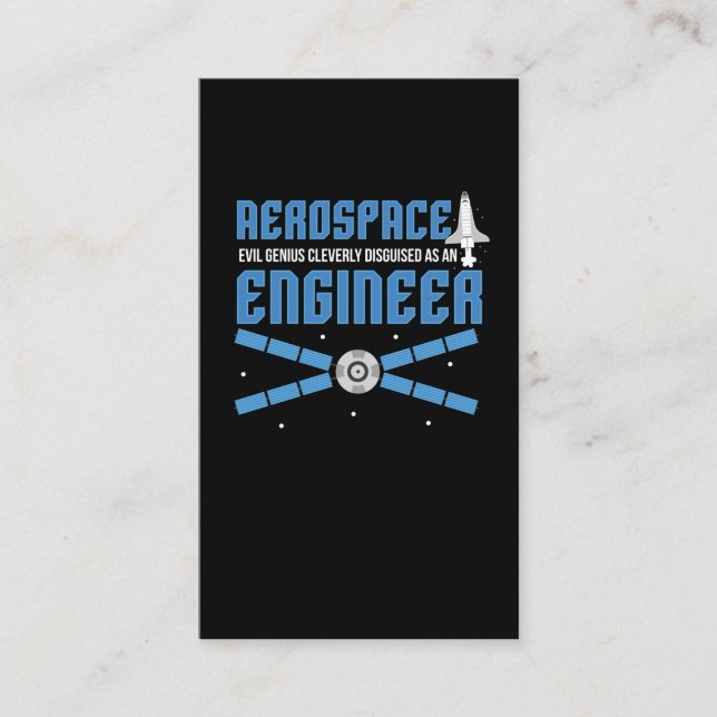 Aerospace Engineer Engineering College Student Business Card (Front)