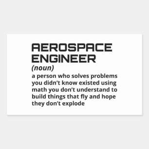 Aerospace Engineer - Funny Definition B-1 Sticker