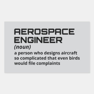 Aerospace Engineer - Funny Definition B-2 Sticker
