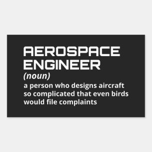 Aerospace Engineer - Funny Definition W-2 Sticker