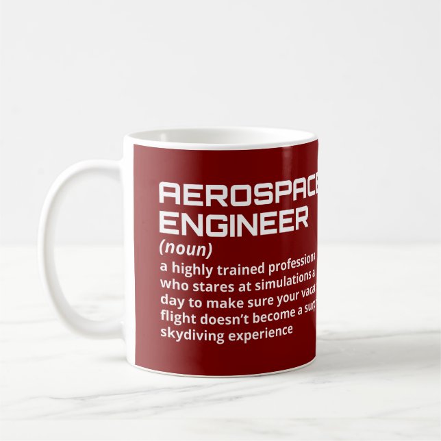 Aerospace Engineer - Funny Definition W-3 Coffee Mug (Left)