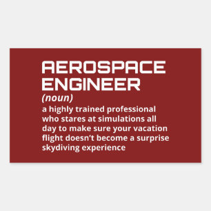 Aerospace Engineer - Funny Definition W-3 Sticker