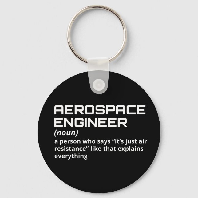 Aerospace Engineer - Funny Definition W-4 Keychain (Front)