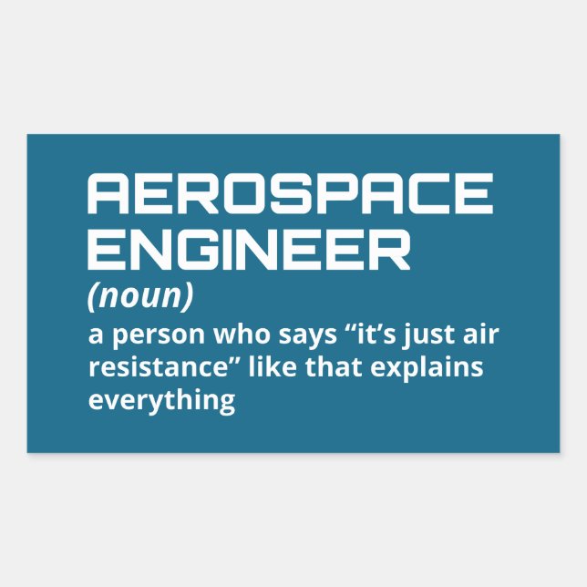 Aerospace Engineer - Funny Definition W-4 Sticker (Front)