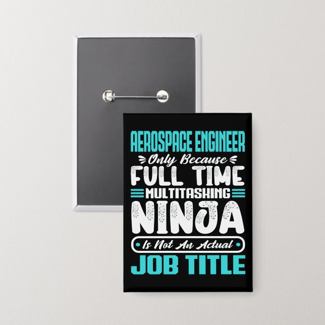 Aerospace Engineer Job Title Profession Skills (Front/Back)