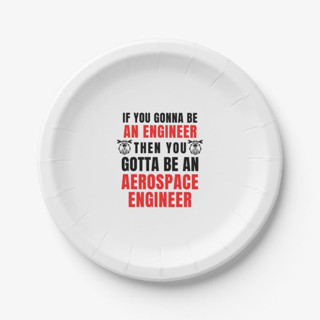 AEROSPACE ENGINEER PAPER PLATE (Front)
