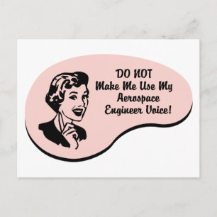 Aerospace Engineer Voice Postcard