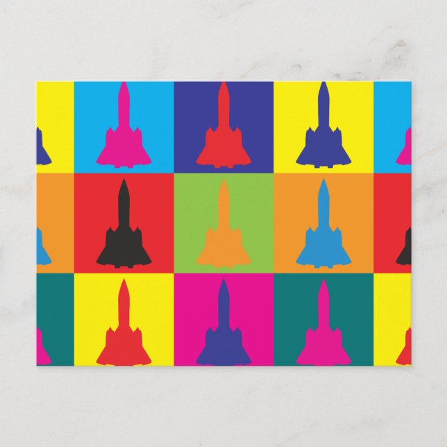 Aerospace Engineering Pop Art Postcard (Front)