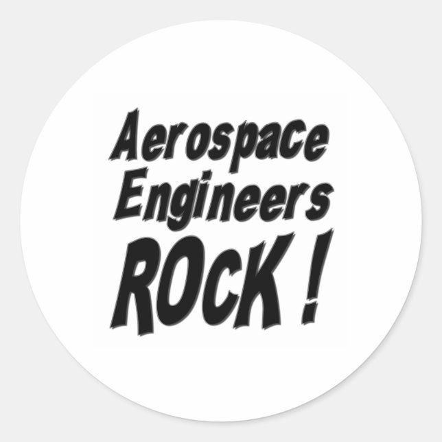 Aerospace Engineers Rock! Sticker (Front)