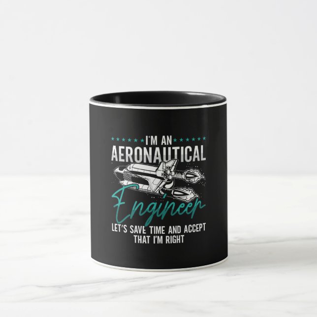 Aerospace I'm An Aeronautical Engineer Rocket Mug (Center)