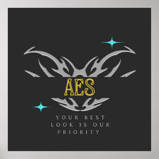 AES Blue Variant  Poster