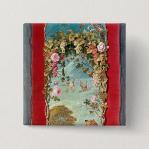 Aesop's fable The Fox and the Grapes 2 Inch Square Button