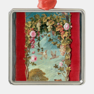 Aesop's fable The Fox and the Grapes Metal Ornament