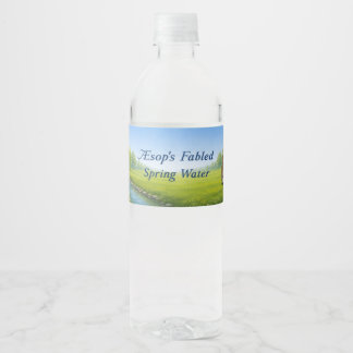 Aesop's Fabled Spring Water Bottle Label