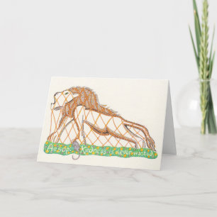 Aesop's Mouse and the Lion Notecard