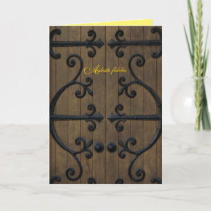 Aeste Fideles Christmas card template