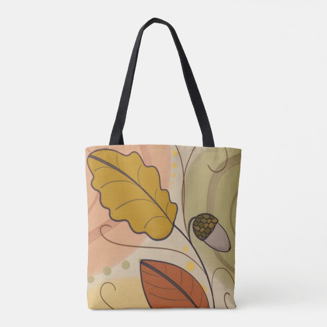 Aesthetic abstract design Autumn  Tote Bag (Back)