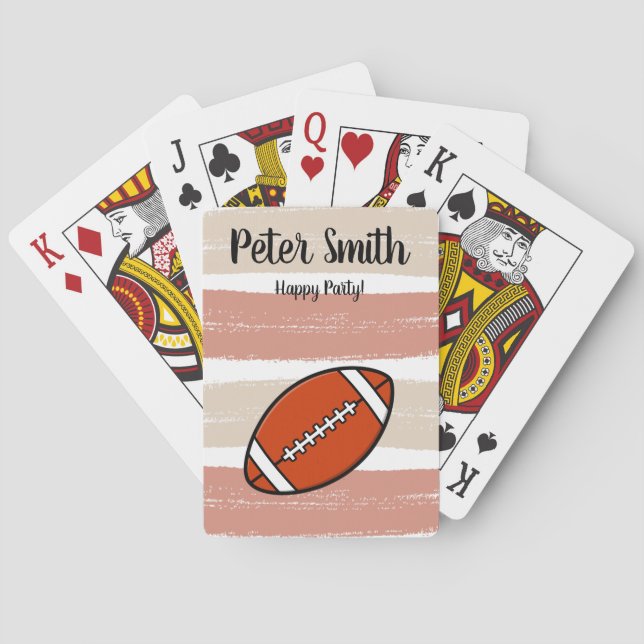 aesthetic american football playing cards (Back)