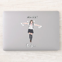 Aesthetic Anime uniform girl Customizable