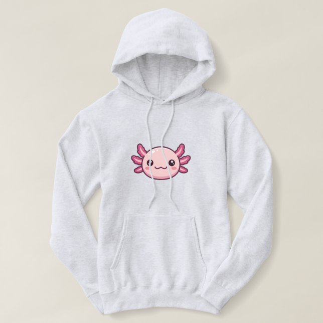 aesthetic axolotl hoodie (Design Front)