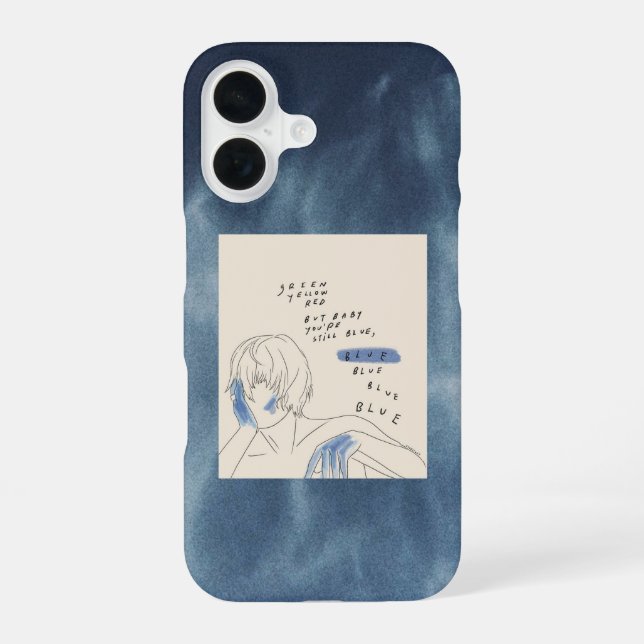 aesthetic azure phone case (Back)
