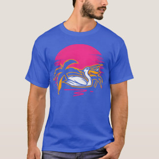 Aesthetic Bird Palms Birdwatcher Pelican vintage T-Shirt