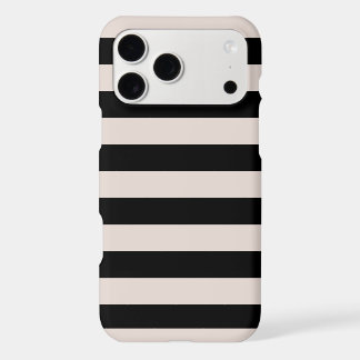 Aesthetic Black Beige Stripes Minimalist Pattern