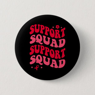 Aesthetic Blood Cancer Awareness Support Squad Mat 2 Inch Round Button