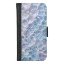 Aesthetic Blue Bubble Texture iPhone 8/7 Wallet