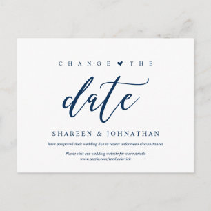 Aesthetic Blue, Change the date, Party postponed Postcard